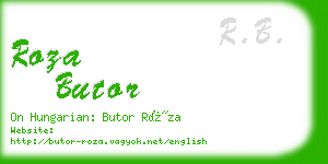 roza butor business card